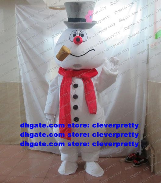 

the head frosty the snowman mascot costume cartoon character outfit suit professional speziell technical meeting welcome cx2024, Red;yellow