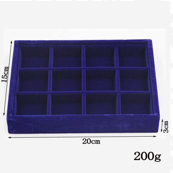 

jewelry boxes new arrival earrings necklaces pendants bracelets trays velvet packaging display 20x15x3cm diy storages l221021, Black;white