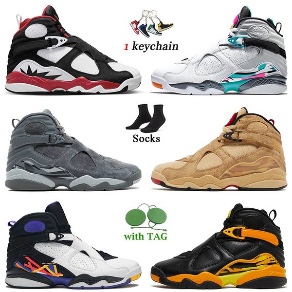 

with socks jumpman 8 8s basketball shoes 2022 fashion women mens paprika rui hachimura samurai taxi aqua black cement quai 54 white cool gre