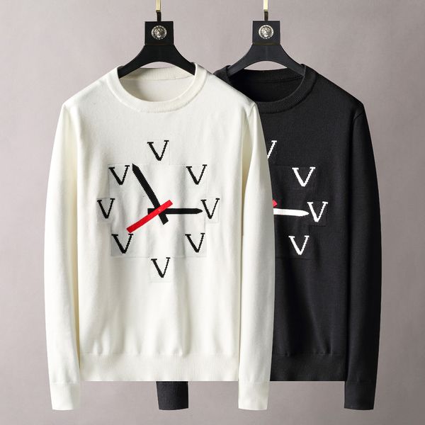 

designer sweaters fashion sweatshirt paris quality european american mens womens autumn winter casual long sleeve pullover sweater print kn, White;black