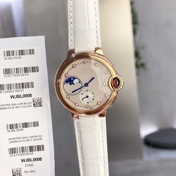 

watch for womens ballon quartz ladies watchs designer diameter sapphire glass counter t0p quality official replica wristwatch 080, Slivery;brown