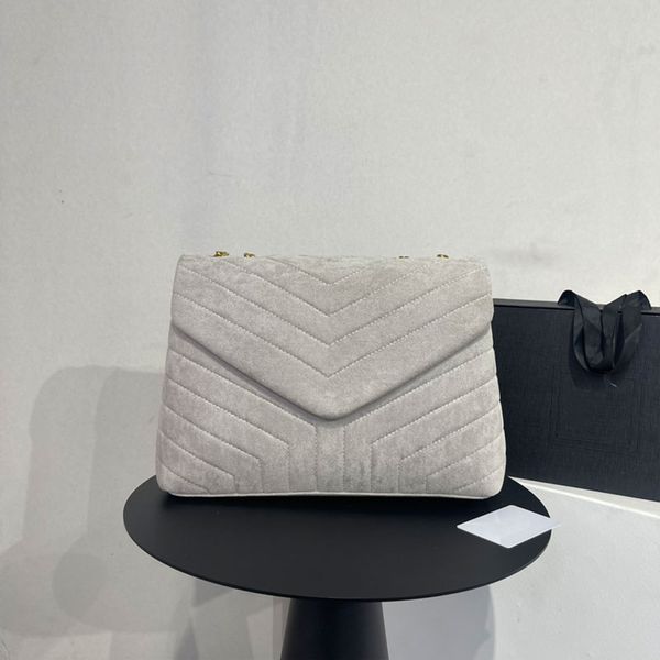

suede handbag chain shoulder crossbody bag fashion flap messenger purse gold metal letter buckle internal zipper envelope package large capa