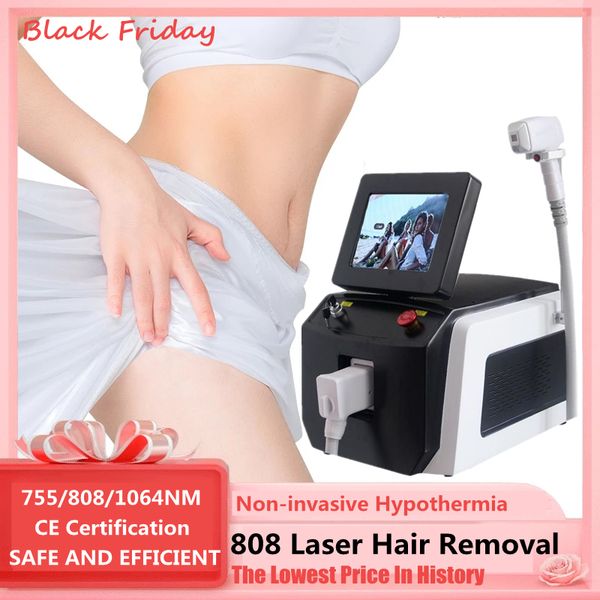 

black friday 2023 professional diode laser painless permanent high-efficiency hair removal instrument 755/808/1064nm multi-mode safety ce ce