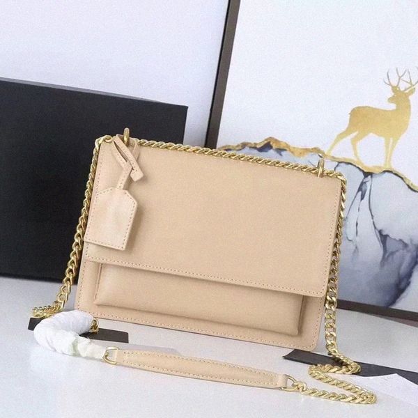 

designer sunset bag classic latest color women shoulder bags chain handbags luxurious toothpick pattern leather womens crossbody handbags f8