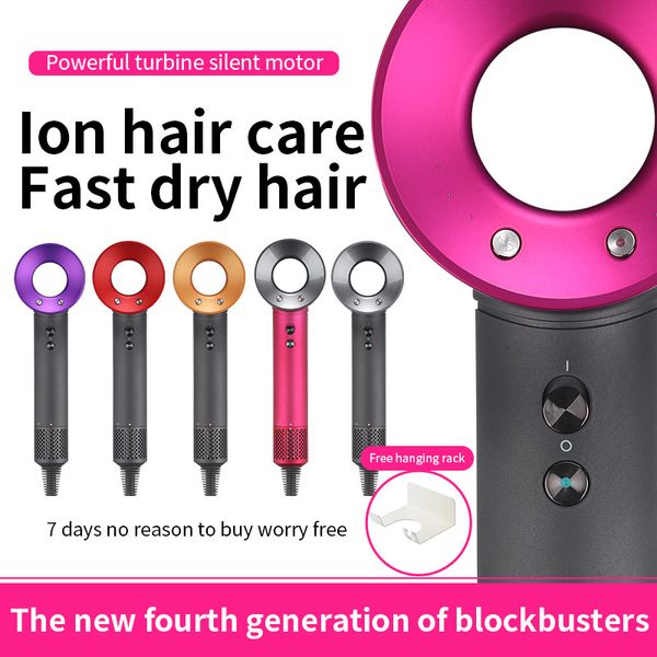 

no fan vacuum hair dryer blower blow heat super speed hair dryers negative ion high power student dormitory salon us/uk/eu plug