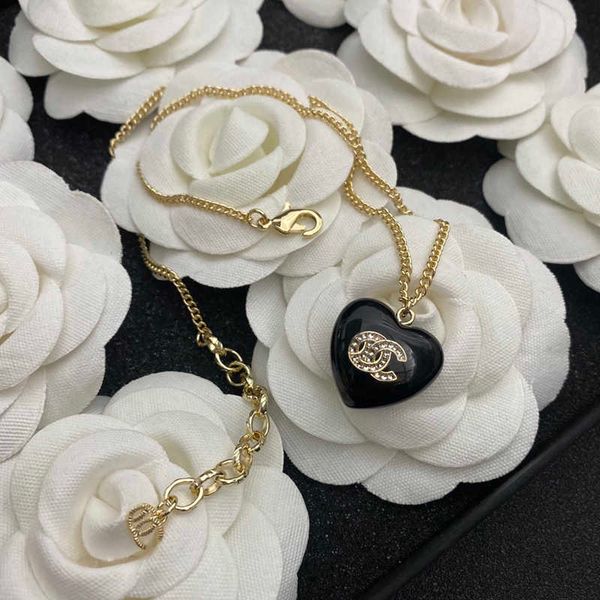 

necklace fashion women designer necklaces choker 18k gold plated brass copper c-letter pendant chain crystal statement wedding jewelry b090, Silver