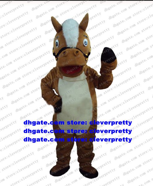 

brown horse mascot costume cartoon character outfit suit entertainment performance commemorate souvenir cx4044, Red;yellow