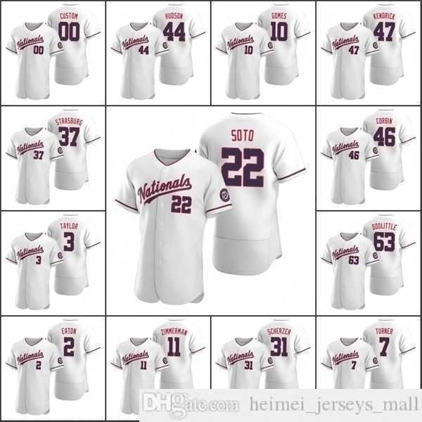 

custom 2021 men 31 max scherzer 22 juan soto baseball jerseys 37 stephen strasburg gomes corbin women youth white alternate jersey, Black