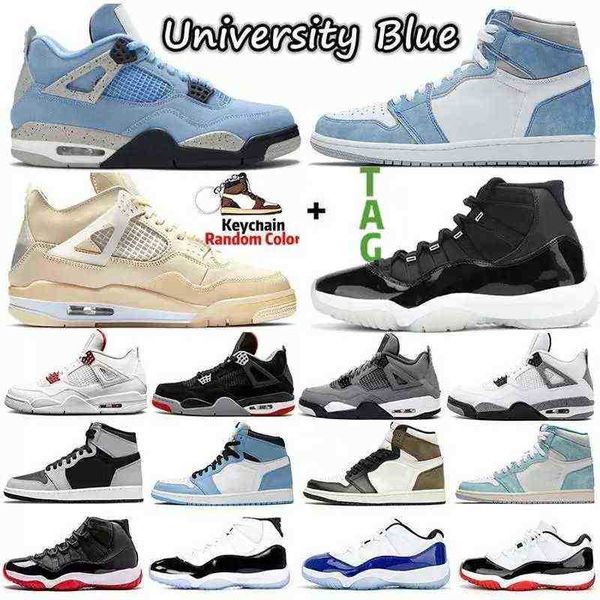 

shoes dr basketball sneakers womens trainers white oreo university blue 4 4s shimmer 1 1s mens high og pollen 11 11s low legend sports, Black