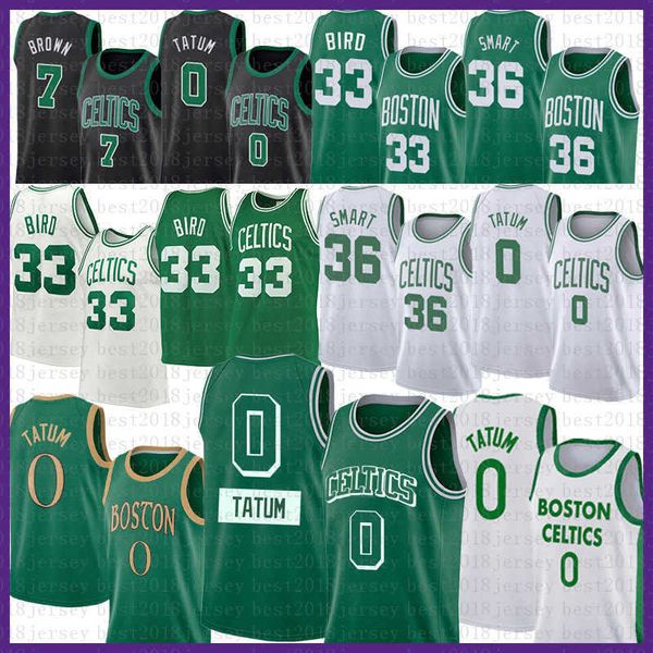 

basketball jersey boston''celtics''men 2021 2022 new jayson 0 tatum larry 33 bird jaylen 7 brown marcus 36 smart 0227, Black;red