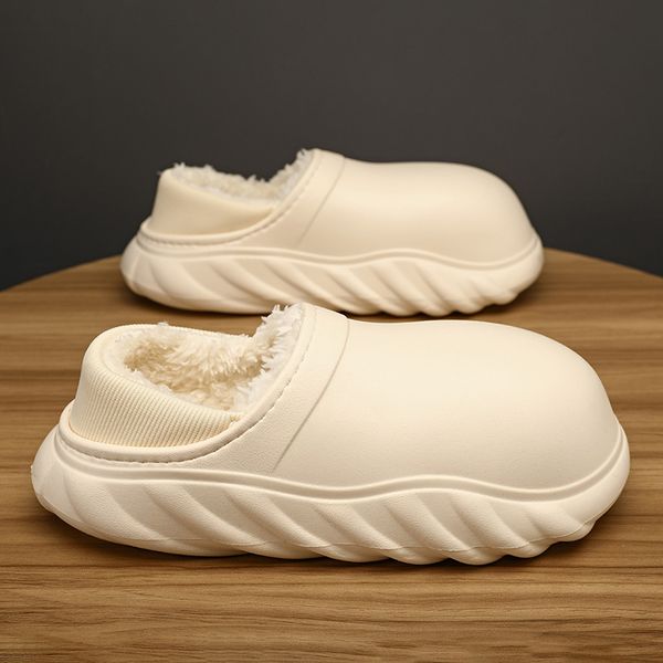

fashion shoe designer classic trend latest style lightweight breathable comfortable insole non slip soft sole winter plush warm cotton slipp, Red;white