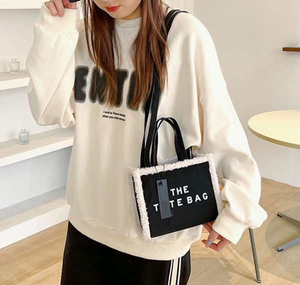 

european and american designer tote bag women's simple letter fashion handbag autumn and winter wild foreign trade shoulder crossbody