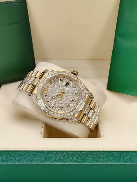 

fashion mens automatic movement watches gold stainless steel strap mechanical man wristwatches men wristwatch waterproof sports designer mal, Slivery;brown