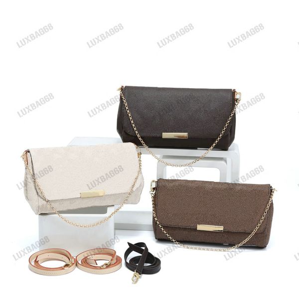 

favorite mm pm chain monograms shoulder bag damier ebene brown canvas crossbody white checkered clutch handbag