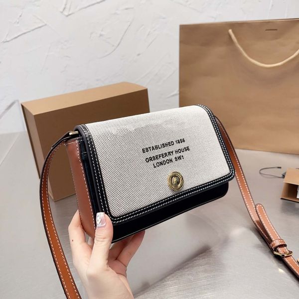 

bags designer bag totes women handbag fashion letter splicing canvas shoulder bag luxury classic brand imitation buckle wallet party