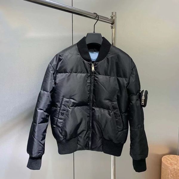 

new down jackets men women winter coat simple fashion letter printing puffer jackets comfortable outdoor warm parka casual couple clothes, Black