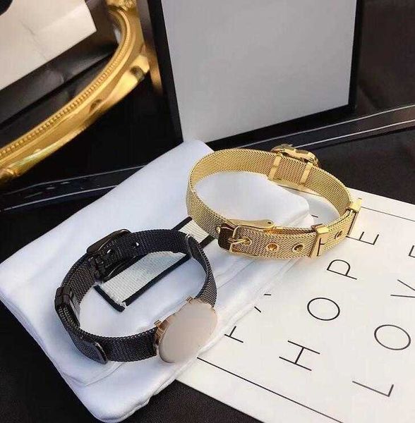 

designers watchband bangle men women jewelry temperament bracelet classic fashion simplicity memorial day gift, Black