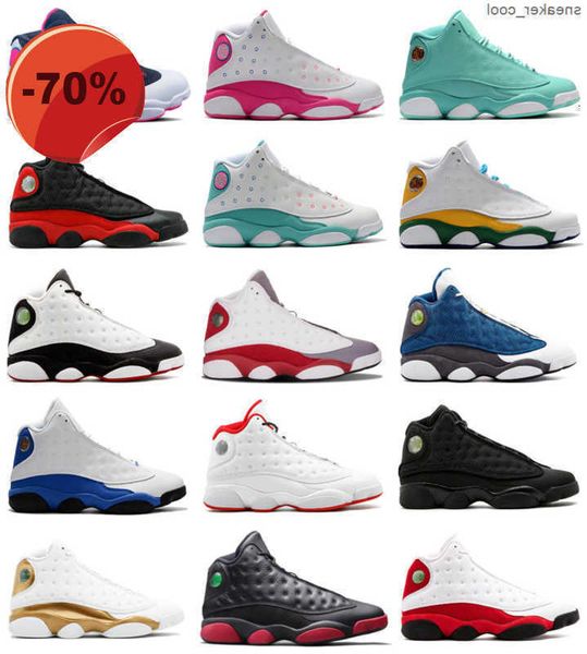 

new arrival jumpman 13 aurora green gs playground 13s women men basketball sports shoes sneakers high size 5.5-13