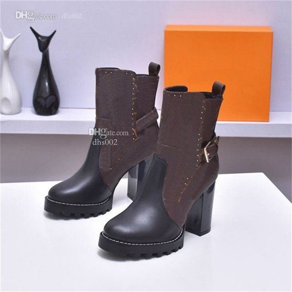 

ankle boots designer louiseity leather heels boot women winter low heel boots luxury viutonity for woman gsdfgf, Black