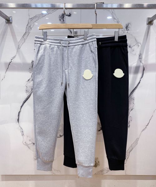 

2022 autumn and winter the latest designer pants highquality cotton elastic material casual sports pants mens luxury elastic waist pencil pa, Black