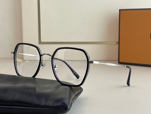 

optical eyeglasses for men women retro 0302 style anti-blue square full frame glasses light lens with box, White;black