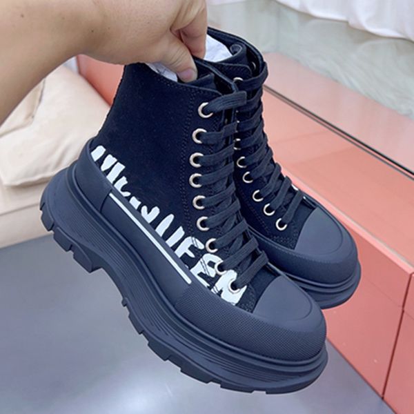 

shoes basketball tread slick 2022ss graffiti sneakers women alexander boot men's platform rubber high low triple black white deck lace-