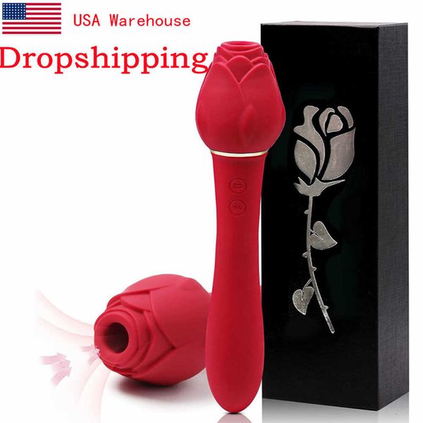 

toys massager rose vibator toy no sound sucking vibrators vaginal female clit sucker toys for women us warehouse