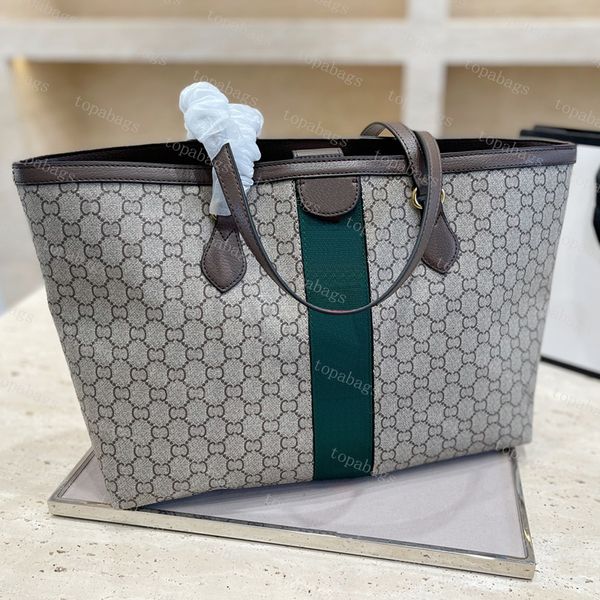 

women luxury designer totes bag high capacity handbags ladies classic shopping shoulder bags 40cm