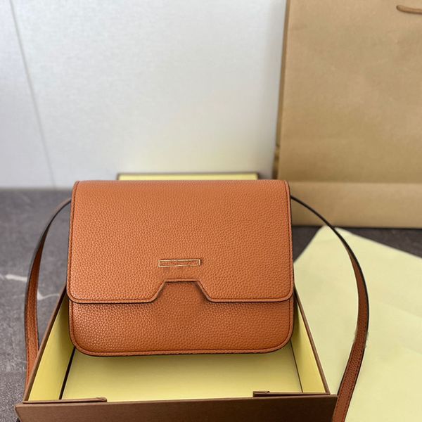 

fashion messenger bag crossbody bag square shoulder bags women handbags flap mini purse quality genuine leather classic letters gold metal l
