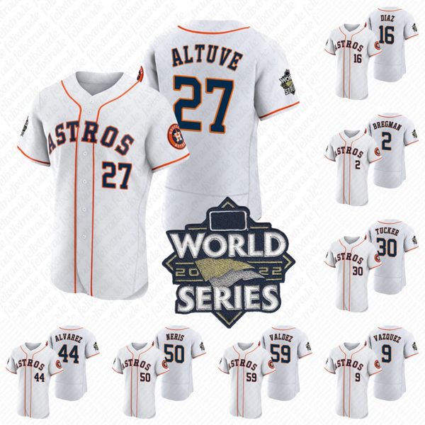 

houston 2022 world series jersey astros alex bregman jose altuve yordan alvarez hector neris justin verlander kyle tucker trey mancini marti, Blue;black