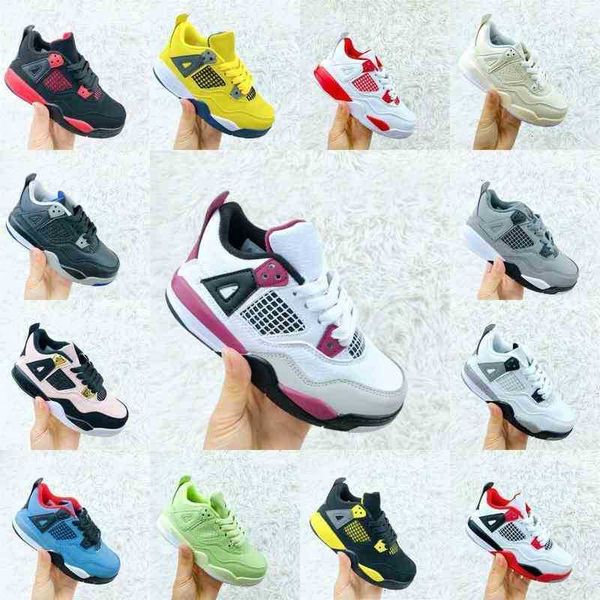 

shoes dr baketball youth sneakers red thunder splatter toddler boys girls royalty pale citron motorsports fire td 4 4s ts boys kids, Black