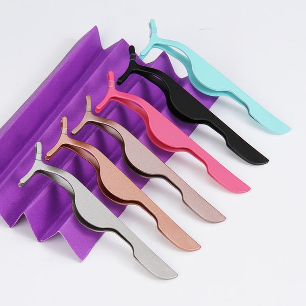 

wholesale eyelash curlers stainless steel colorful multifunctional false eyelash clip tweezers eyes makeup tools