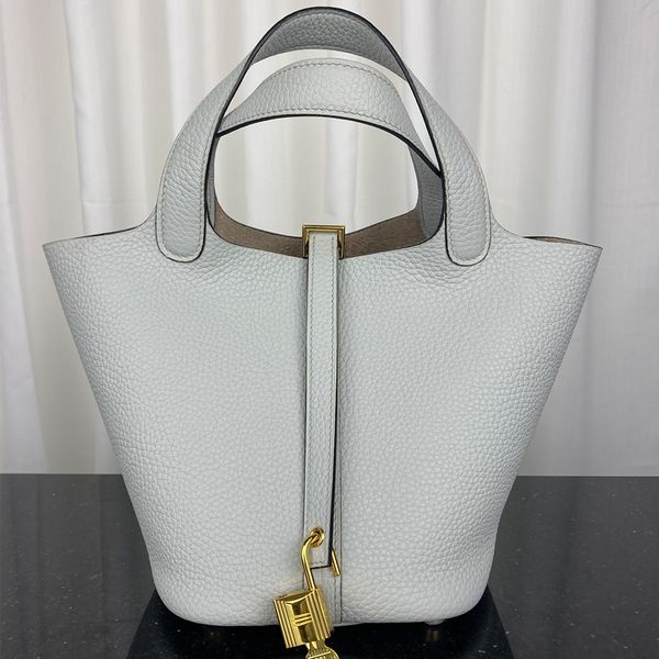 

original edition tote bags brand bucket bag tote leather designer handbag with lock makeup totes gold palladium hardware quality leat with r