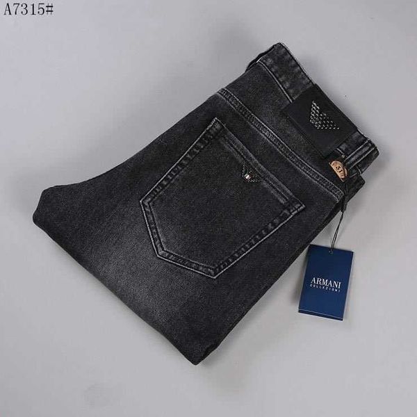

jeans men's autumn and winter 2022 pants casual denim loose straight fituywi, Blue