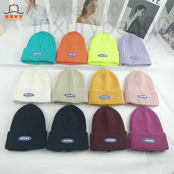 

hats & scarves sets designer korean version warm winter knitting hat women's casual cold proof wool fashion thickened flanging ear prot, Blue;gray