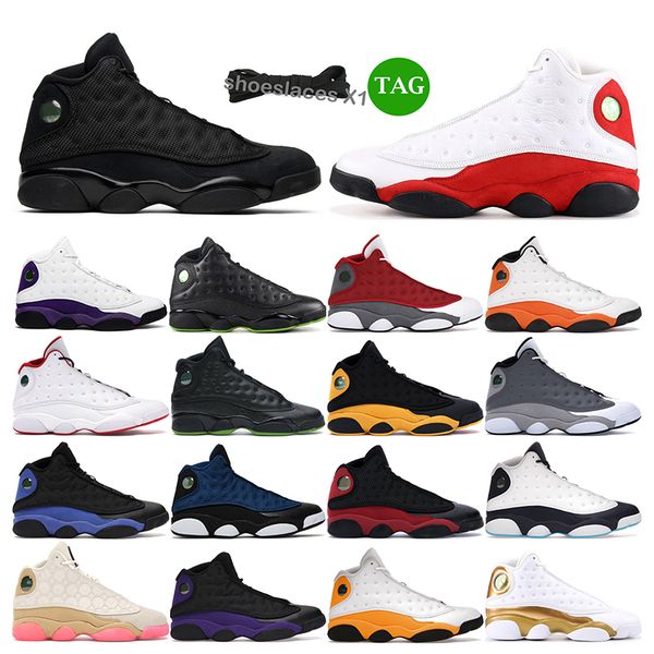 

basketball shoes 13s black cat bred gold glitter chicago grey toe mens womens sports training sneakers