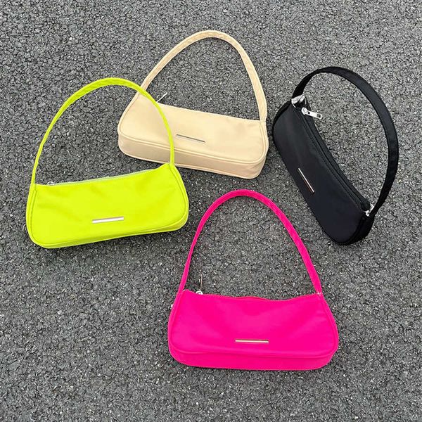 

evening bags fashion exquisite shopping bag retro casual women totes shoulder bags female nylon candy color handbag for women new bolso muje