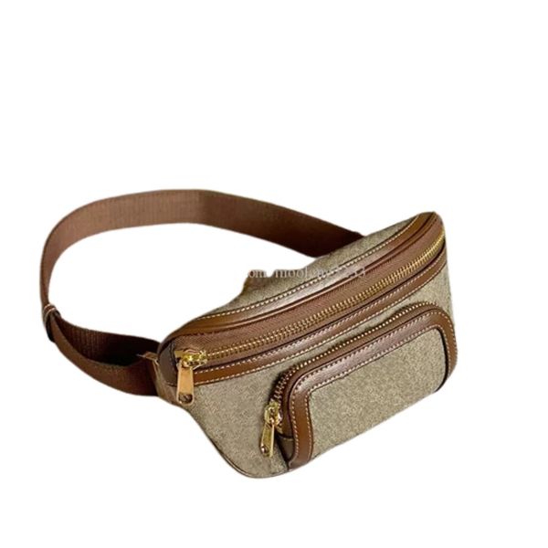 

luxury designers waist bag canvas leather bumbag cross body handbag belt bags men and women outdoor sports fanny pack with green box