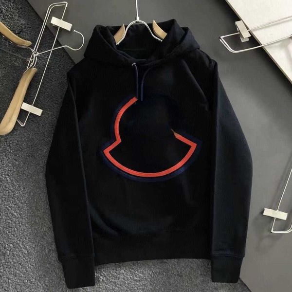 

mens hoodie sweatshirt designer hoodies men women hooded sweater 3d embroidery pullover jacket loose casual hoody 4xl 5xl, Black