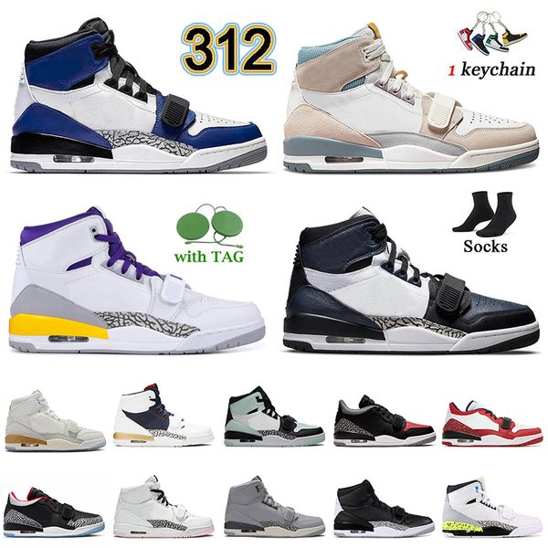 

lagecy 2022 312 mens women basketball shoes fashion designer sneakers midnight navy black cement pink foam light smoke wolf grey lakers sail