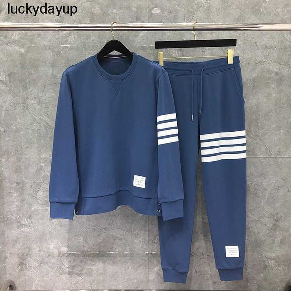 

men's hoodies sweatshirts tnom biovvna tb sweater suit trendy fashion large fashion brand loose men's and women's sports suit, Black