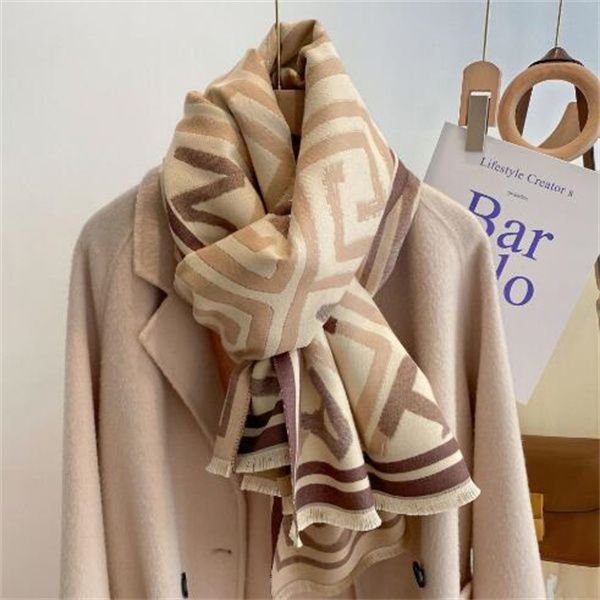 

brand winter scarf women's cashmere warm cashmere ladies luxury thickening soft shawl wrap gc1751, Blue;gray