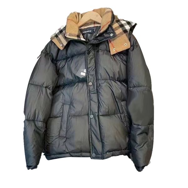 

classic downs men parkas fashion luxury designer brand down jacket man epaulettes trend winter warm cotton jackets outdoor outwear coats m5b, Black