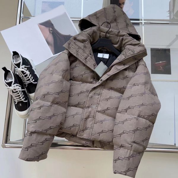 

new trend woman down jackets fashion letter b outwear coat slim winter hooded coats warm fashion clothes sml, Black