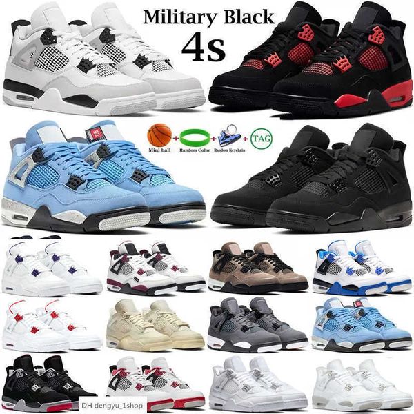 

basketball shoes for men women 4 jumpman 4s military black cat sail red thunder white oreo cactus jack dark blue mocha un air1 jo designer s