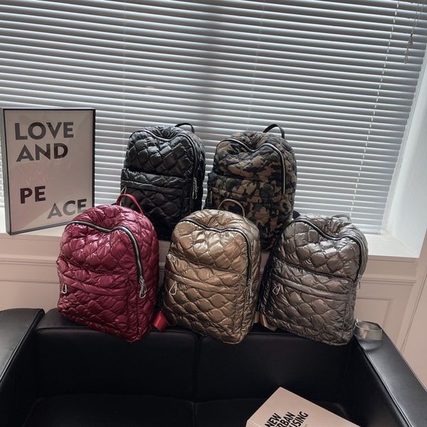 

50pcs school bags student cotton clothes ling embroider line large capacity backpack bag