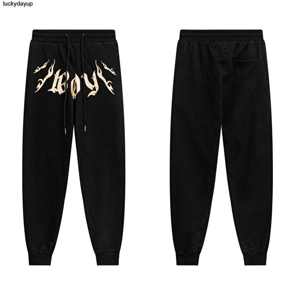 

men's pants designer new autumn couple fashion brand boys gothic alphabet stamping print loose sports mini sweatpants hoodie, Black