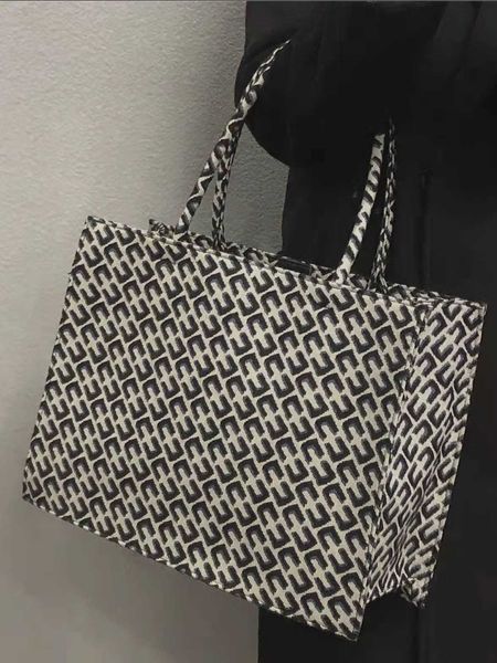 

hand bag evening s female 2022 spring jacquard handheld old flower large capacity shoulder tote bag