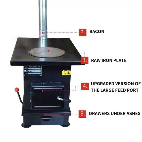 

firewood and coal heating furnace indoor thickened gasification oven