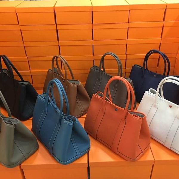 

herme bag series designer 2022 new genuine leather women's h home cowhide garden tote portable large capacity shopping wedding
